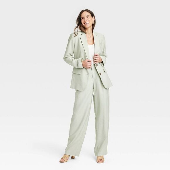 A New Day - Women's Spring Blazer - A New Day Light Green M Green - Picture 3 of 3